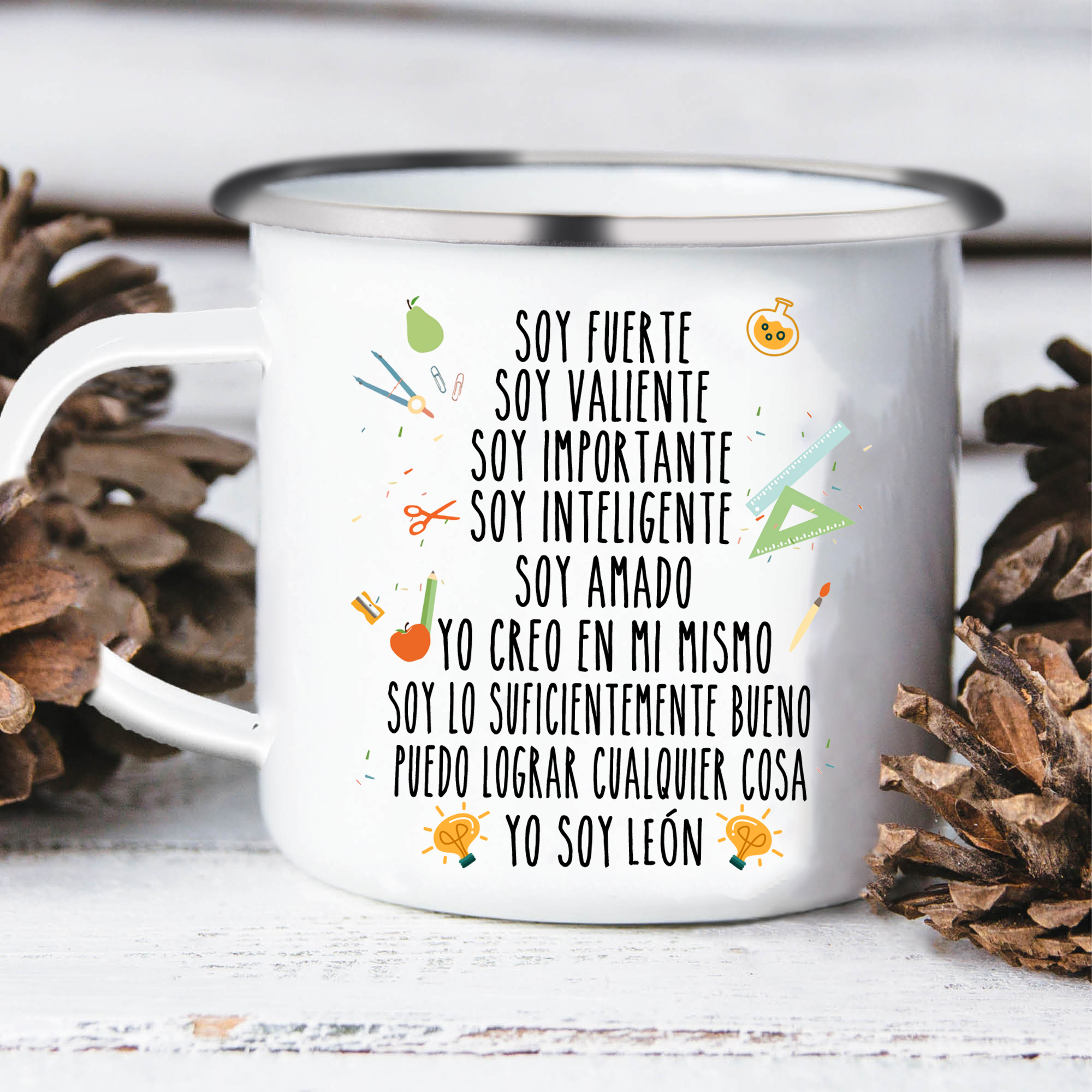 [Copy]Vuelta al cole-Taza para niños "conejita" con 1 nombre personalizado