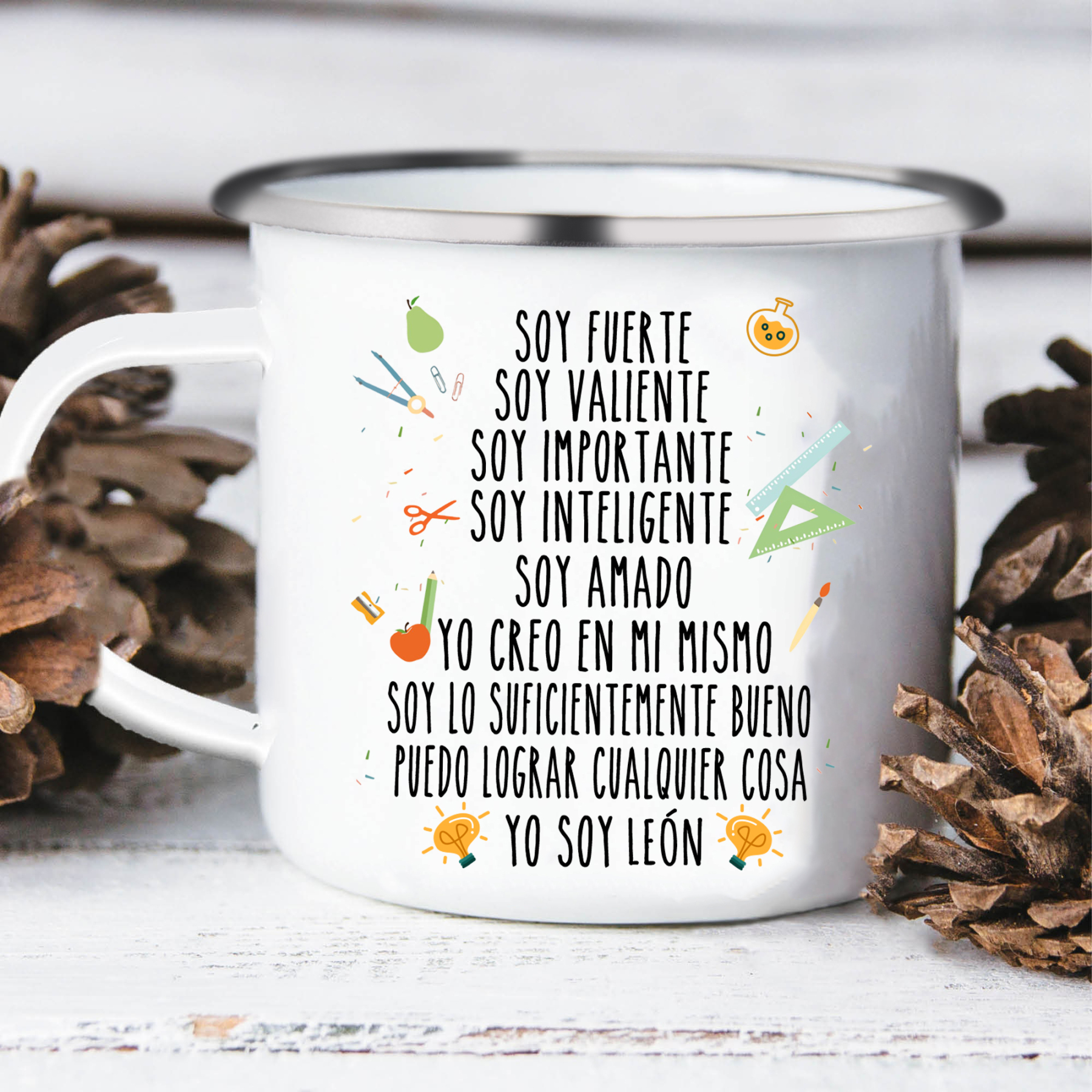 [Copy]Vuelta al cole-Taza para niños "conejita" con 1 nombre personalizado