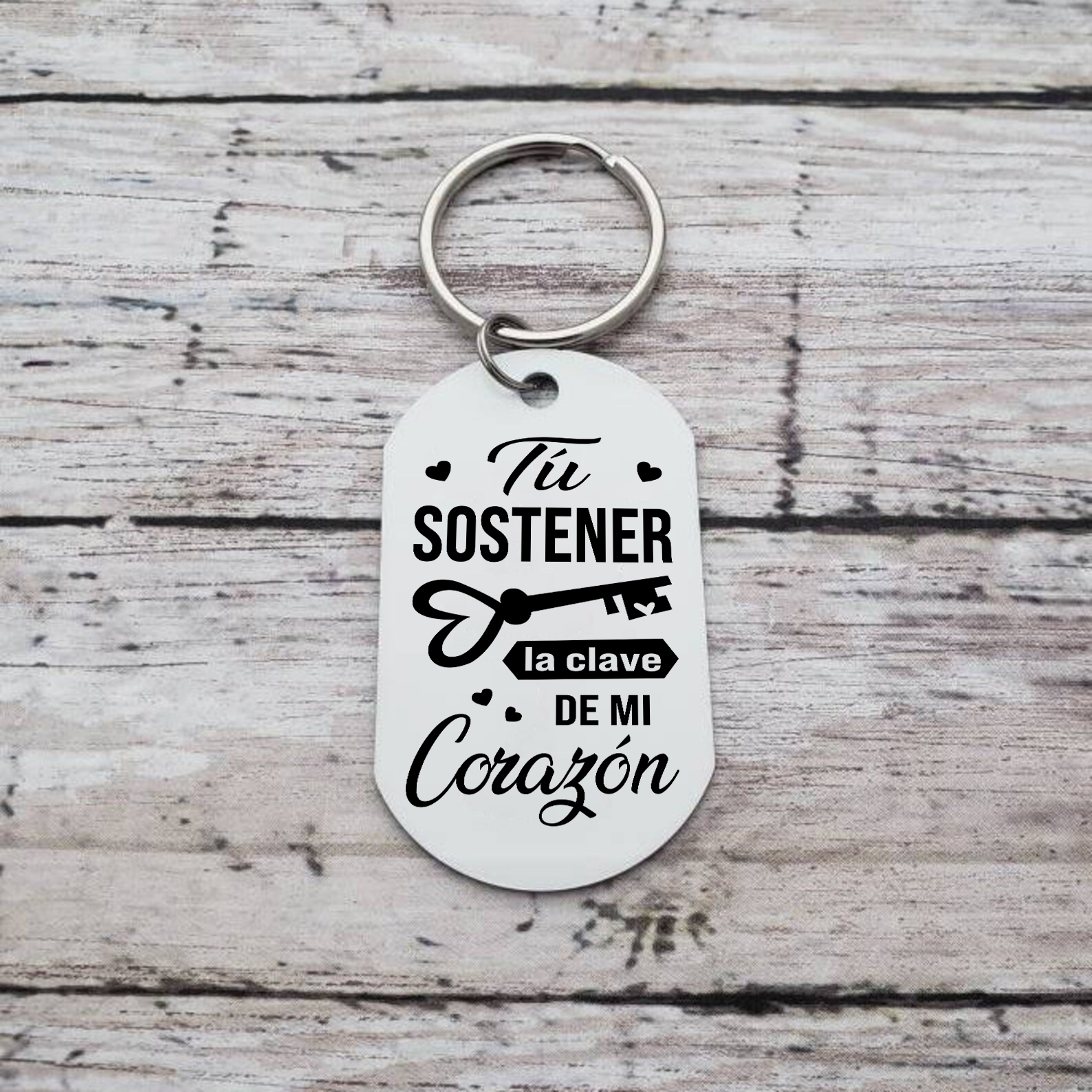 Llavero para pareja clave de corazón personalizado con foto | Jessemade