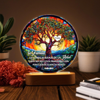 Lámpara Personalizada del Árbol de la Vida con Nombres | Regalo Familiar | Jessemade ES