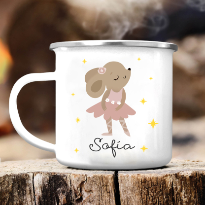 [Copy]Vuelta al cole-Taza para niños "conejita" con 1 nombre personalizado