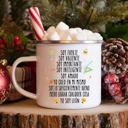 Vuelta al cole-Taza para niños "frases" con 1 nombre personalizado