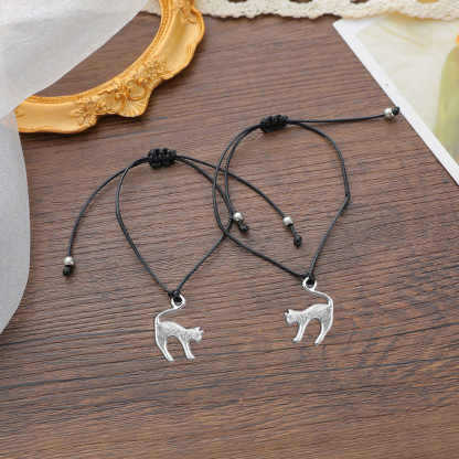 Pulsera de deseos-Unidad de 2 pulseras de gato🐈 ¡Feliz Halloween!-Jessemade ES