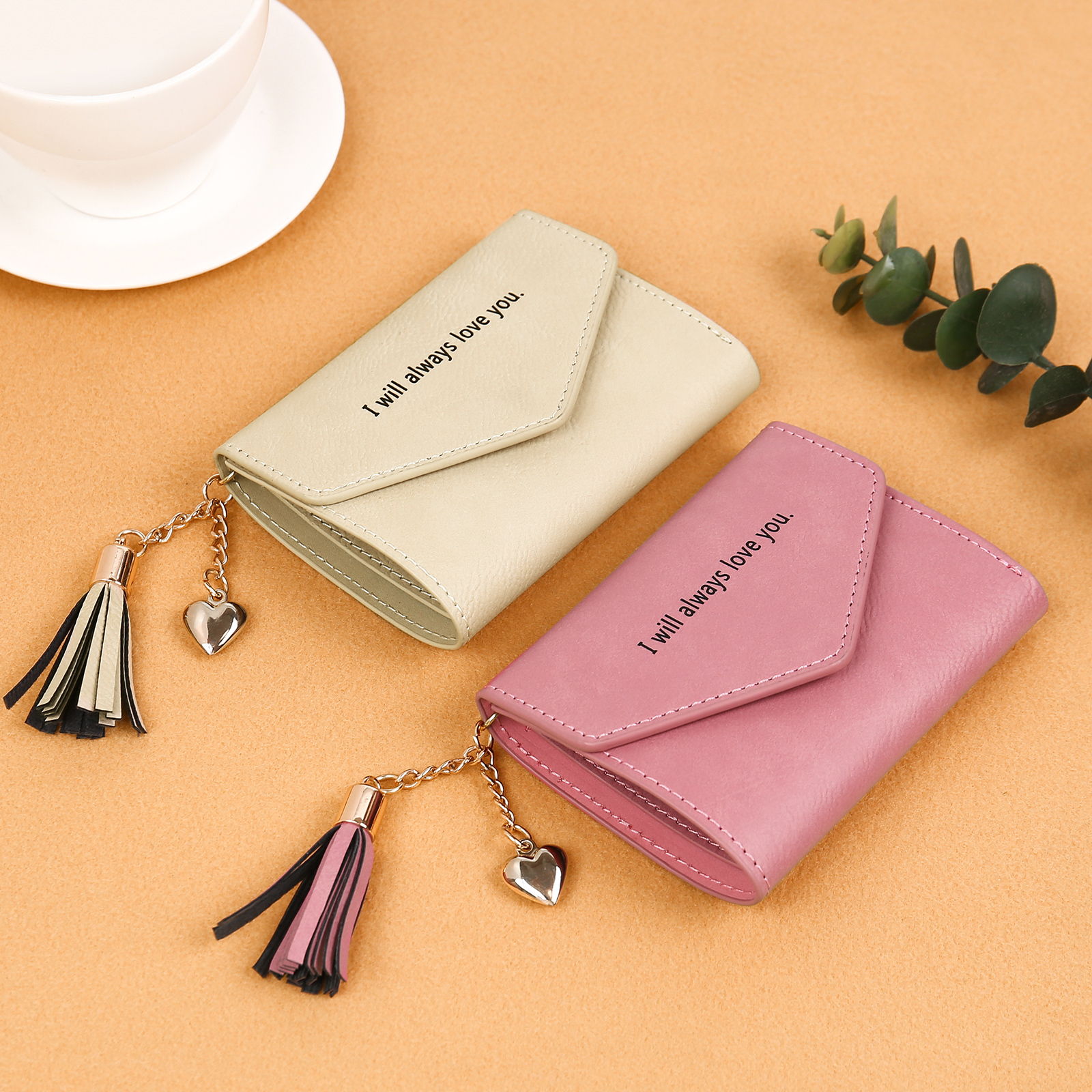 Cartera, billetera con 1 nombre, 1 flor de nacimiento y 1 texto personalizados monedero clásico para mujer-Jessemade ES