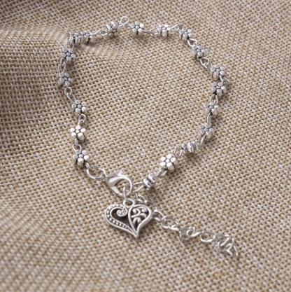Pulsera de tobillo de flores para mujer regalo de verano-Jessemade ES