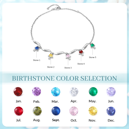 Pulsera de tobillo 1-6 nombres y piedras personalizados con dije de pececito-Jessemade ES