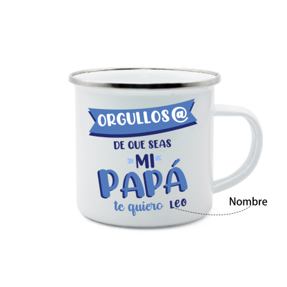 Taza para papá con 1 nombre personalizado-Jessemade ES
