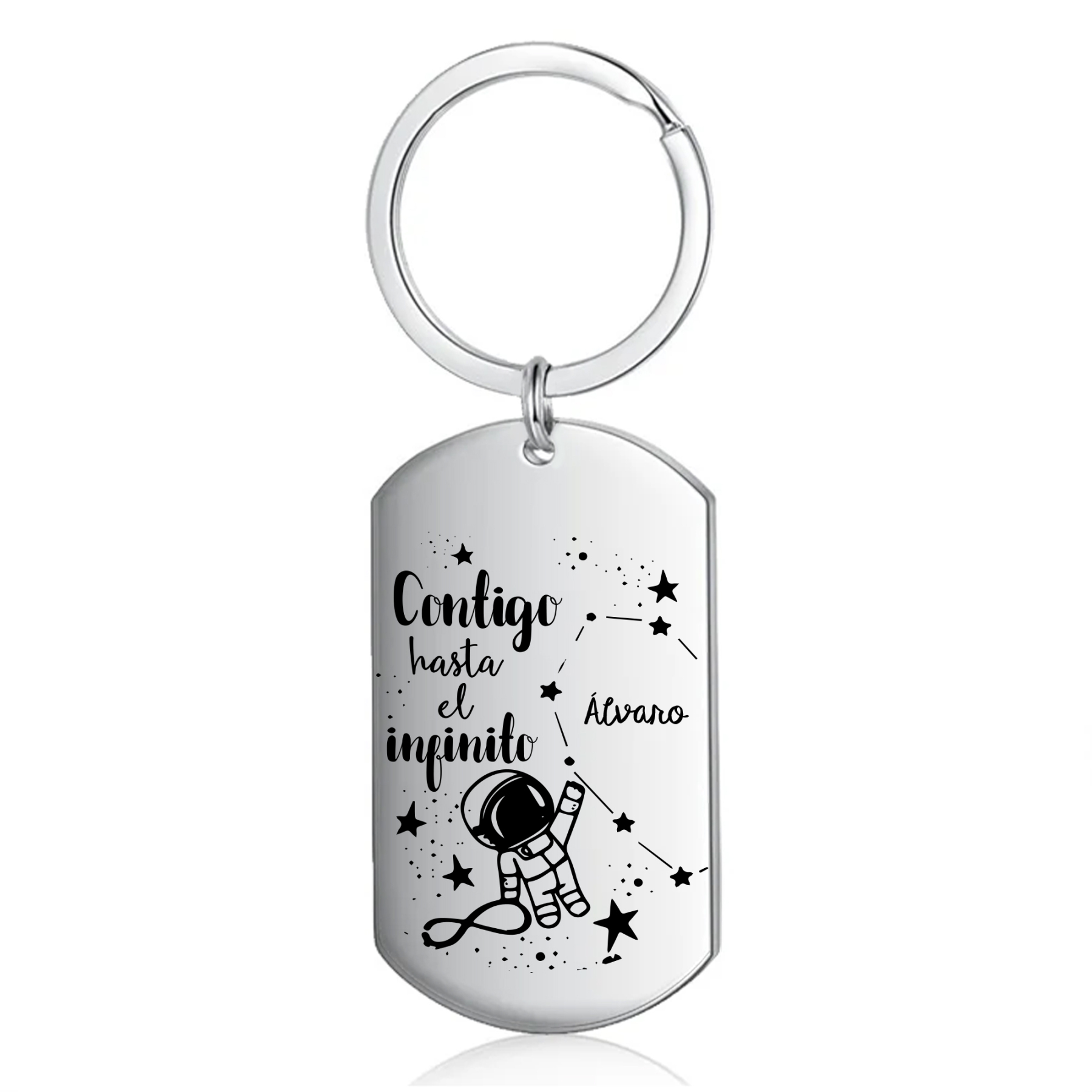 Llavero personalizado con 2 nombres para pareja unidad de llaveros-Jessemade ES