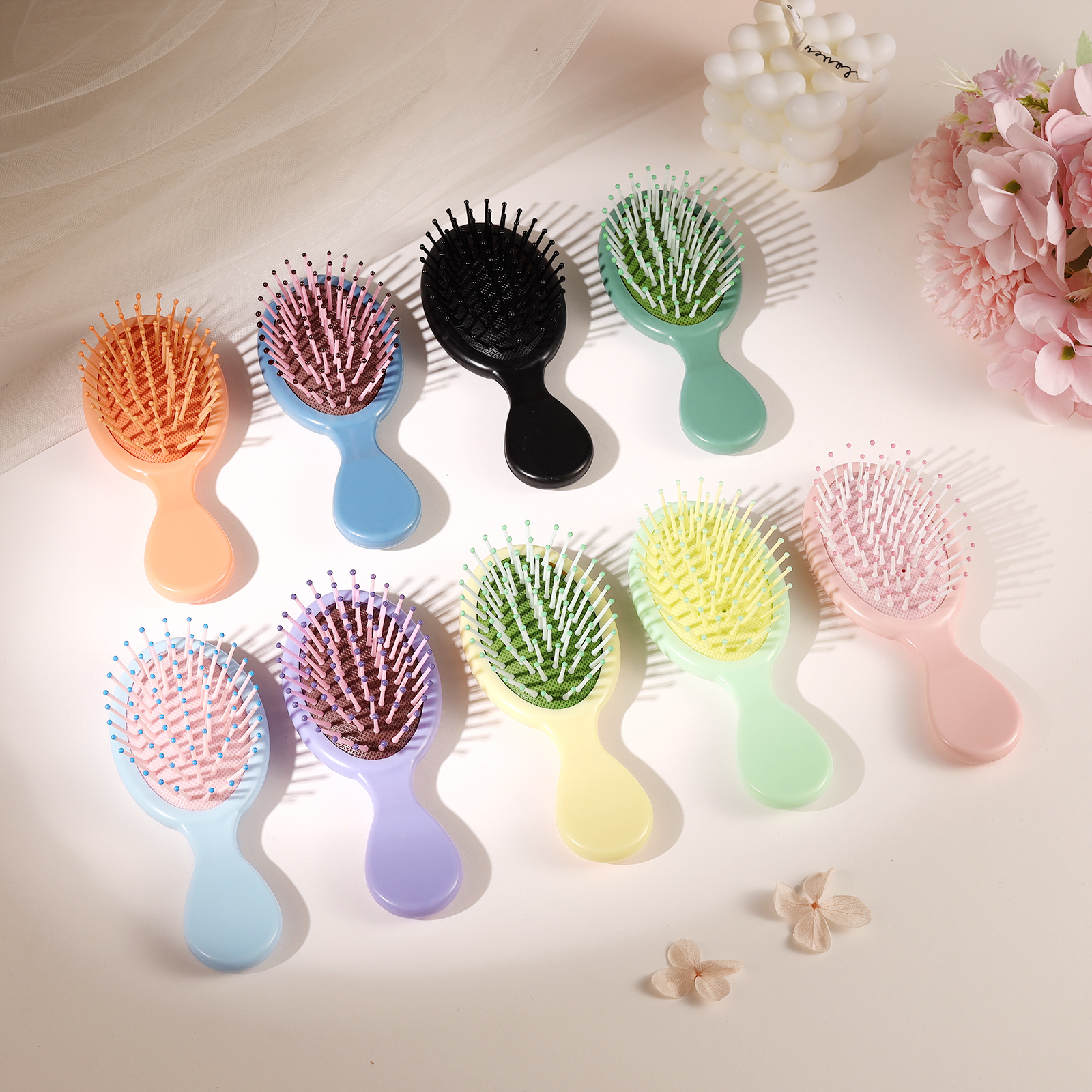 Accesorios peine colorido para mujer con texto personalizado