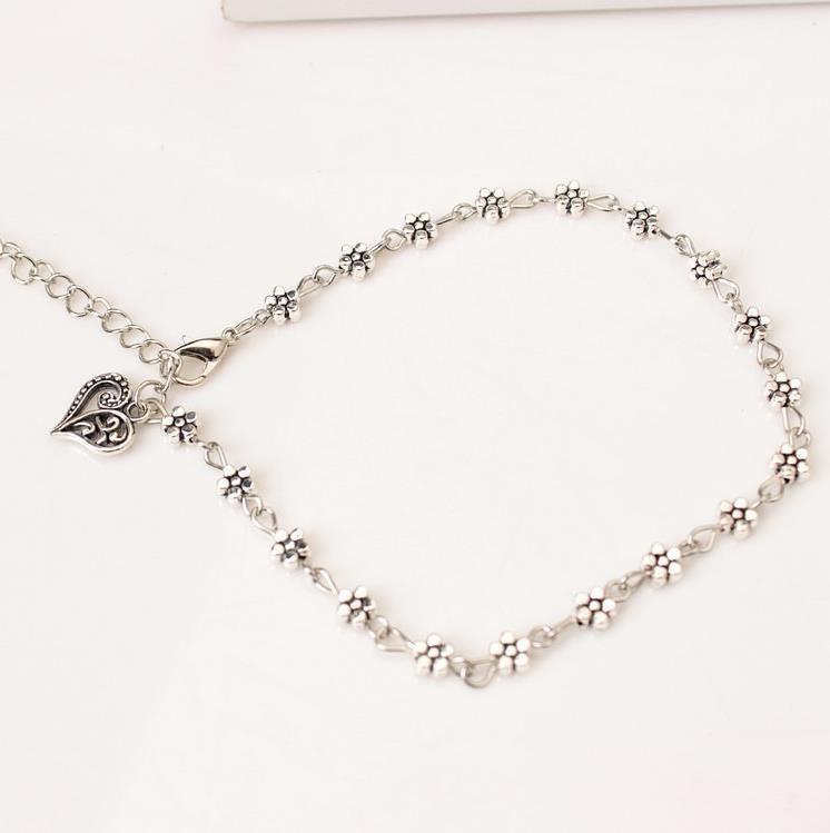 Pulsera de tobillo de flores para mujer regalo de verano-Jessemade ES