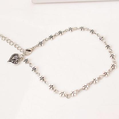 Pulsera de tobillo de flores para mujer regalo de verano-Jessemade ES