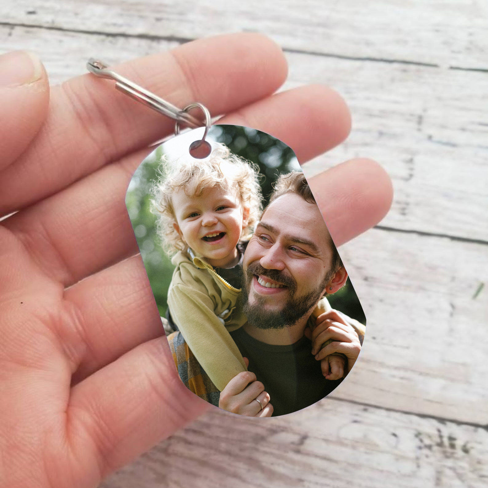 A mi papá-Llavero Personalizado ERES EL REY DE MI CORAZÓN... 1 Foto-Jessemade ES