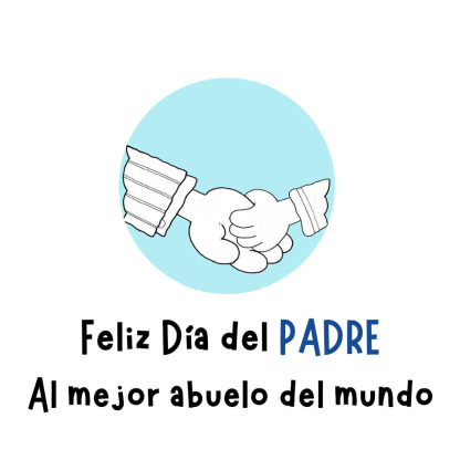 Una tarjeta-A mi abuelo Día del Padre-Jessemade ES