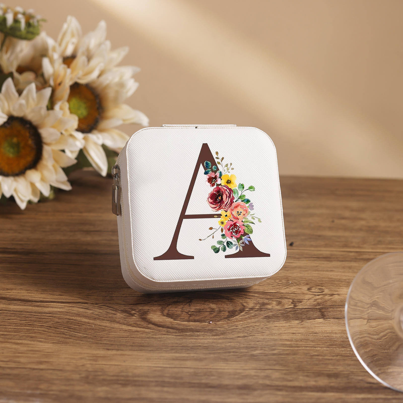 Caja de regalo para joya personalizada con letra-Jessemade ES