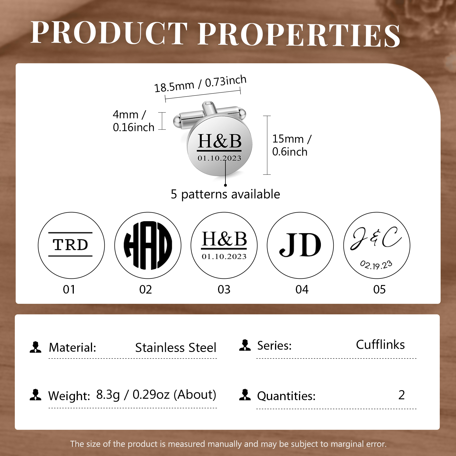 Gemelos con 2 letras personalizadas-Jessemade ES