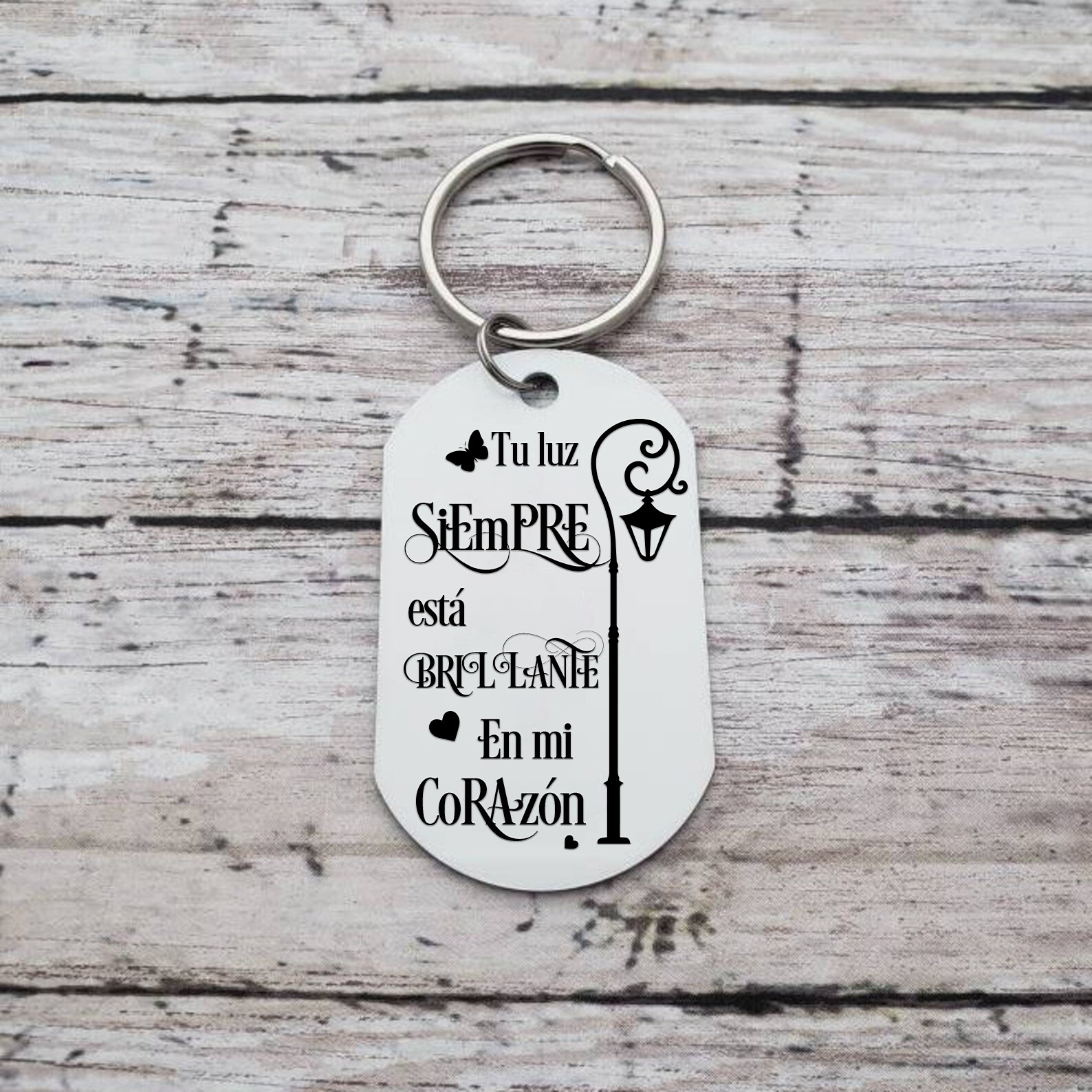 Llavero conmemorativo a un ser querido personalizado con foto y nombre-Jessemade ES