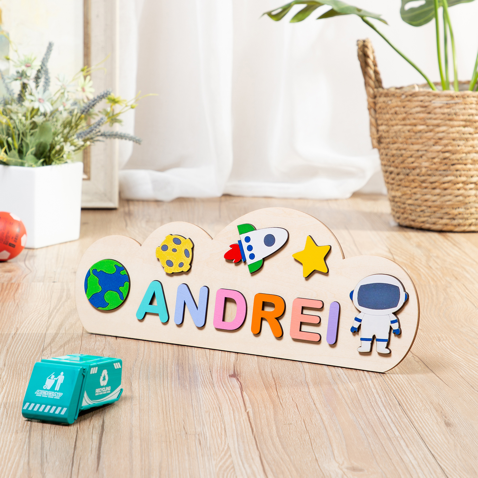 Puzzles/Rompecabezas de Madera Personalizada con 1 Nombre