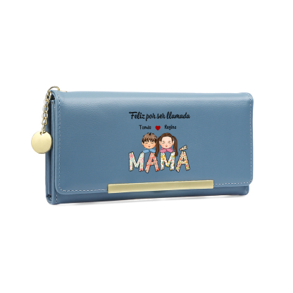 Cartera Tipo Libro Personalizada Mamá o Abuela con Nombres | Jessemade