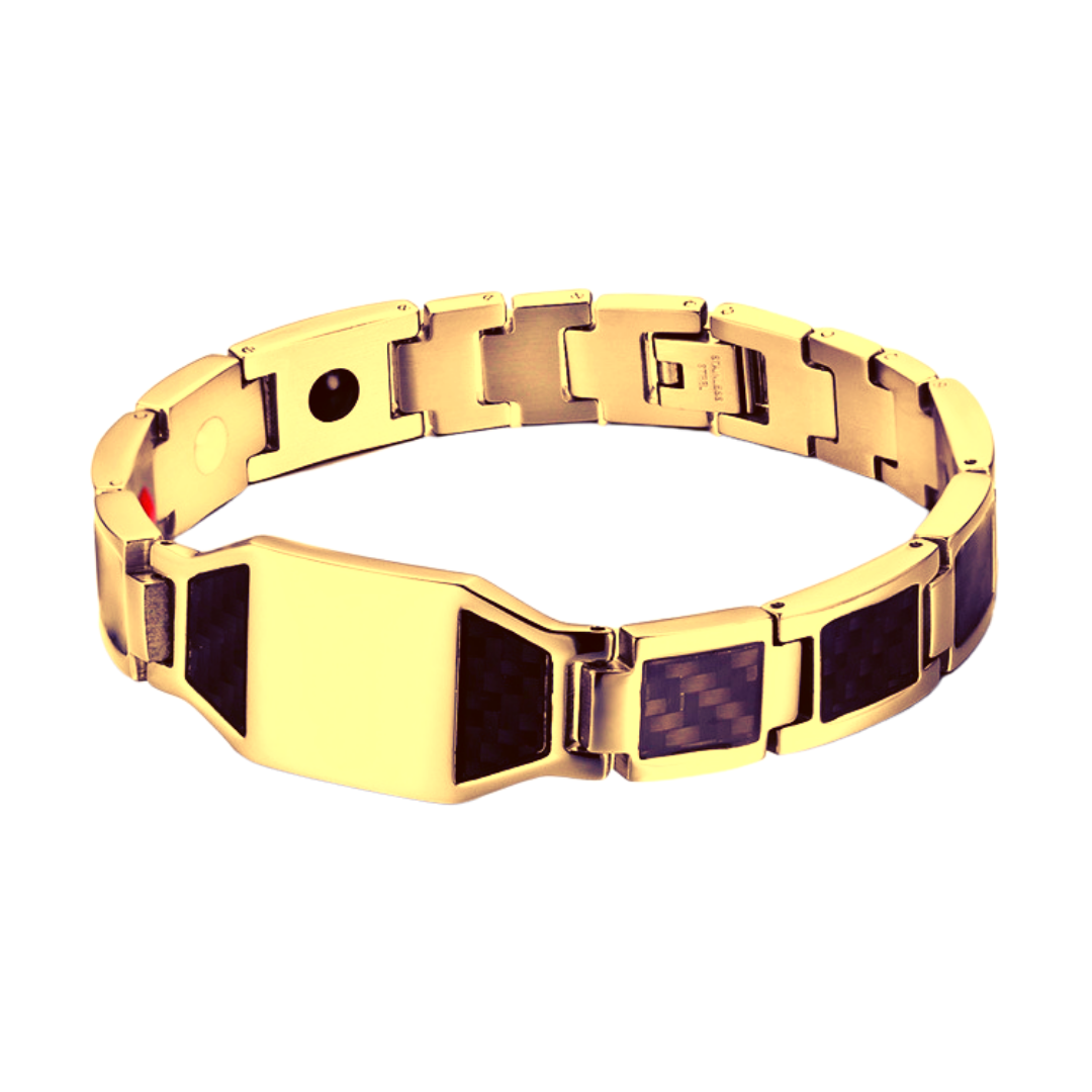 Pulsera magnética para hombre con 1 foto personalizada
