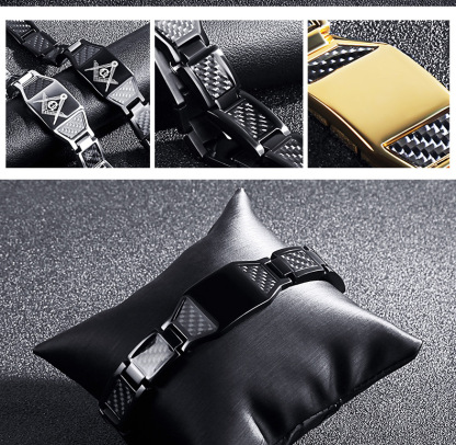 Pulsera magnética para hombre con 1 foto personalizada