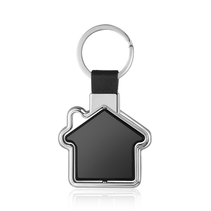 Dulce casa-Llavero en forma de casa personalizado con 2 nombres, 1 texto y año-Jessemade ES