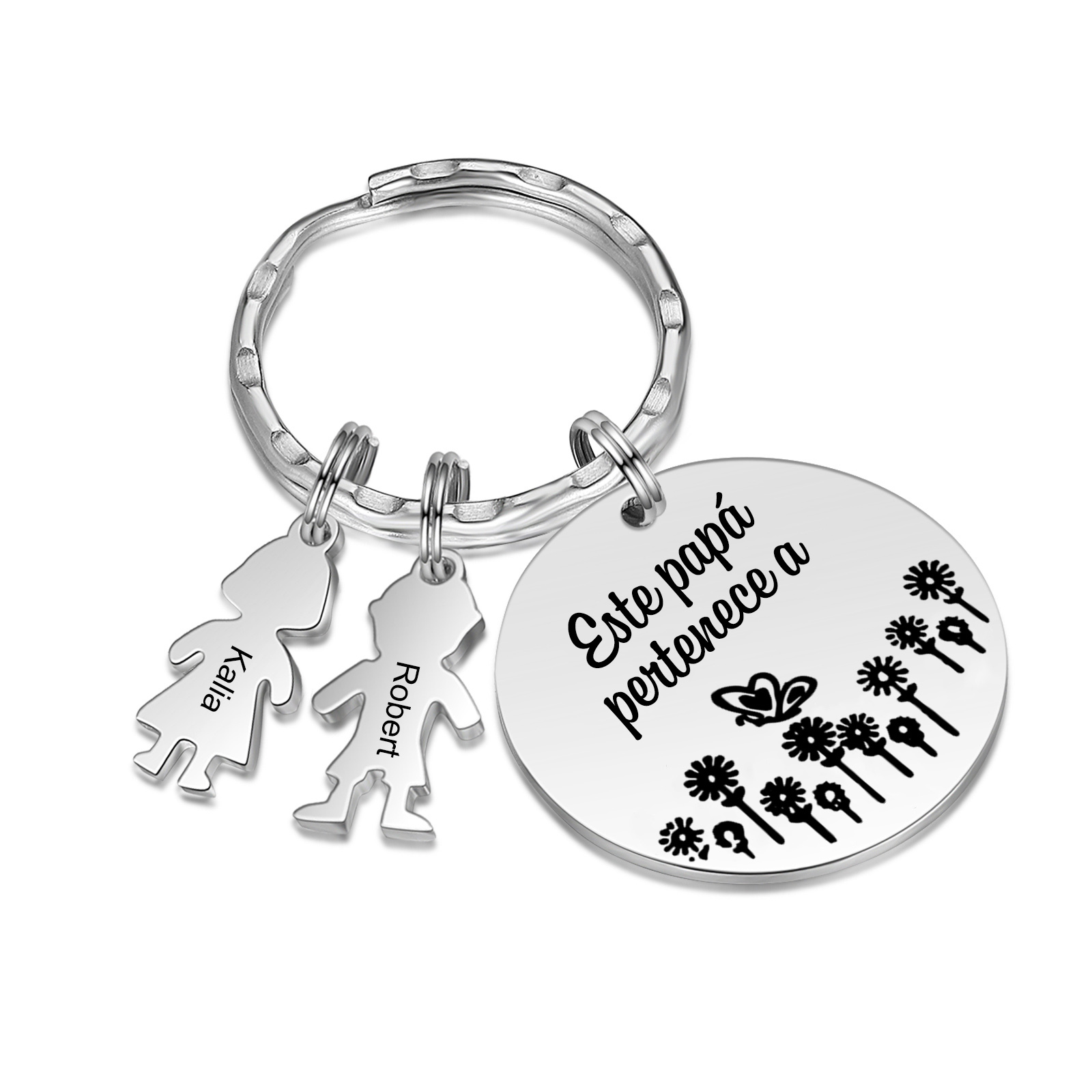 A mi papá - Llavero con 1-5 nombre personalizado en "niños"-Jessemade ES