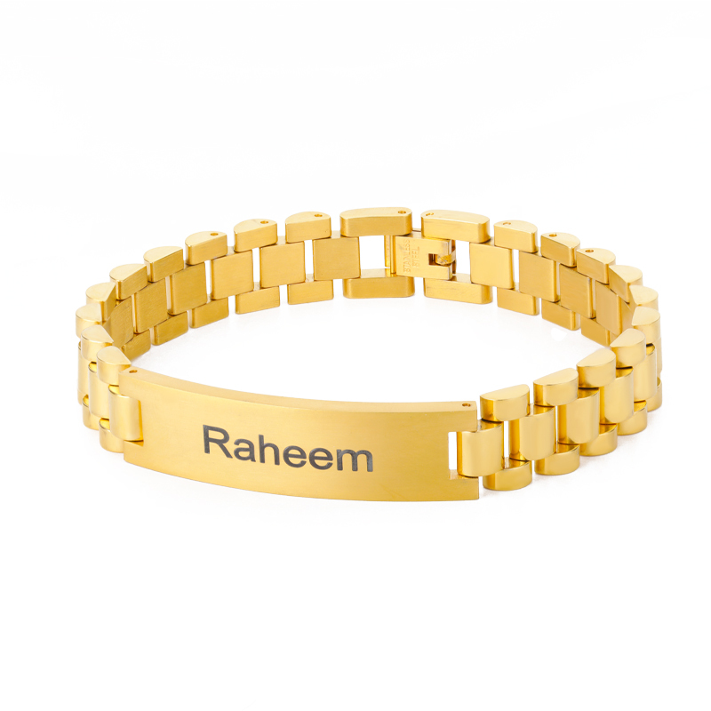 Pulseras de cadena personalizada con 1 nombre