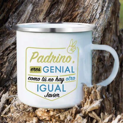 Taza para papá con 1 nombre personalizado-Jessemade ES