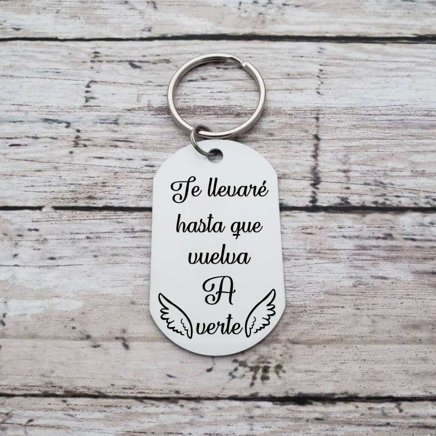 Llavero conmemorativo a un ser querido personalizado con foto-Jessemade ES