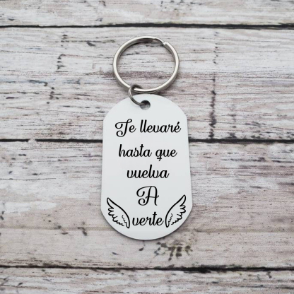 Llavero conmemorativo a un ser querido personalizado con foto-Jessemade ES