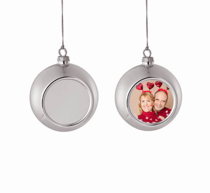 Bola navideña Adorno de Navidad 1 foto personalizada bola colorida