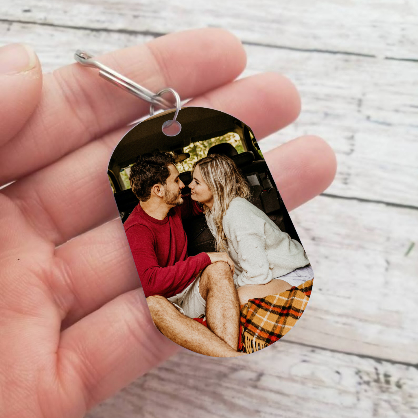 Llavero a mi hombre para pareja "Eres mi pieza perdida" 1 foto personalizada