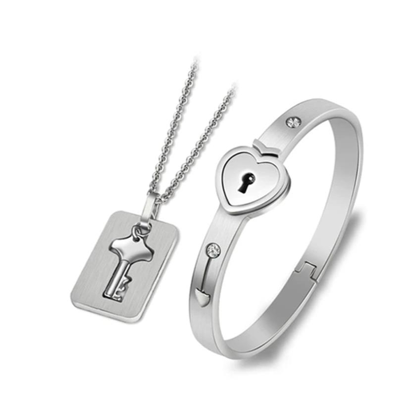 Collar y Pulsera Combinación para pareja