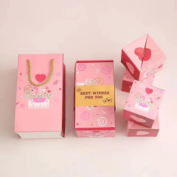 Caja de regalo caja de sorpresa caja de rebota-Jessemade ES