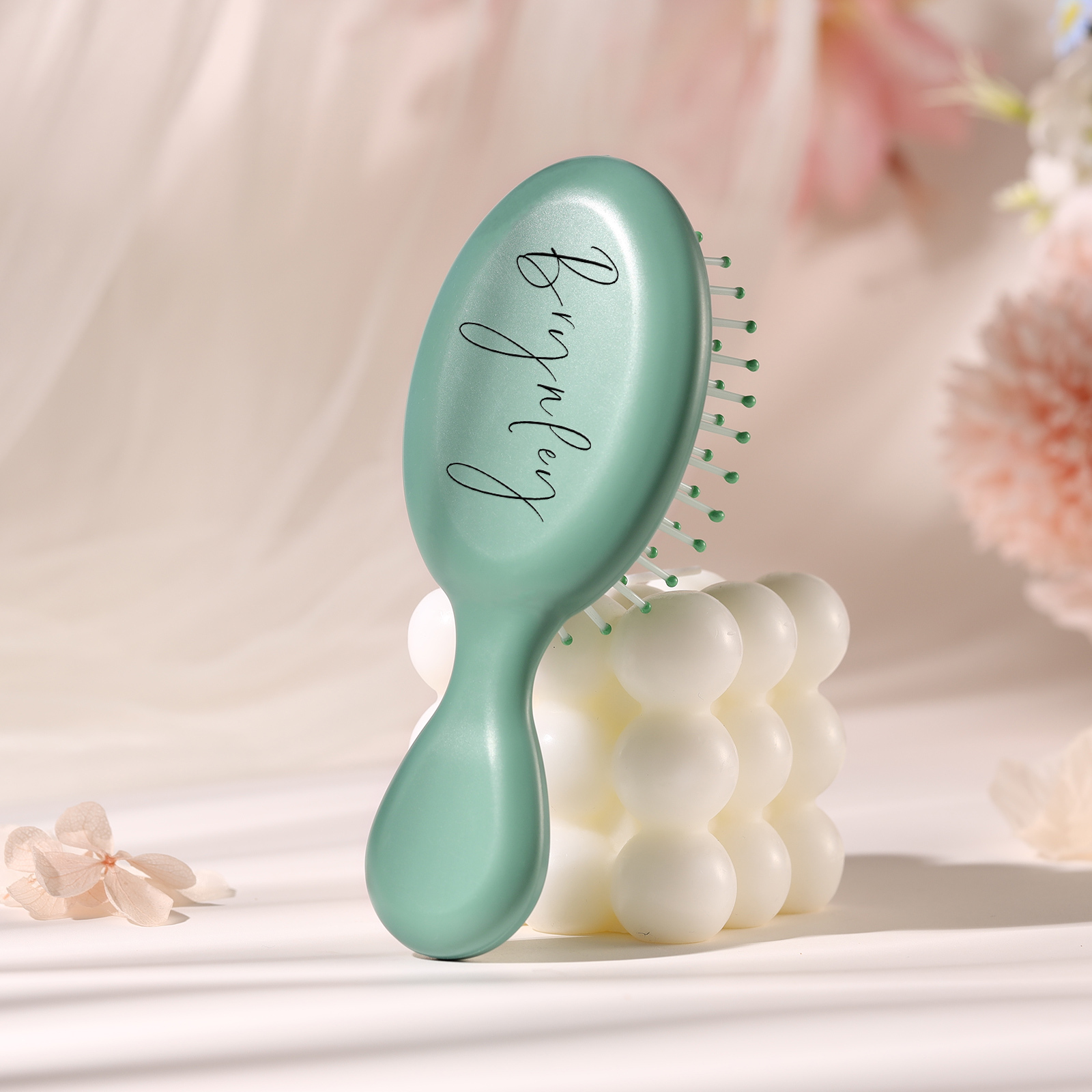 Accesorios peine colorido para mujer con texto personalizado