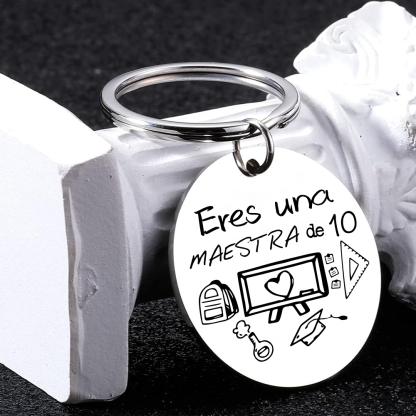 Llavero eres una maestra de 10-Jessemade ES