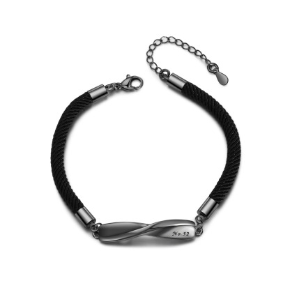 Pulseras infinito para pareja pulsera sin personalización