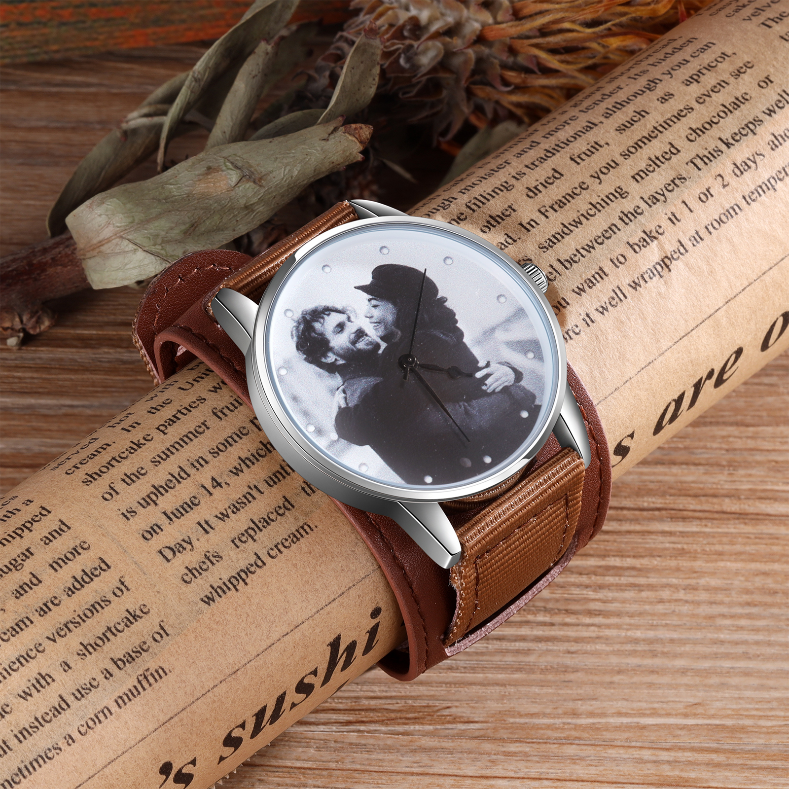 Reloj con 1 foto personalizada