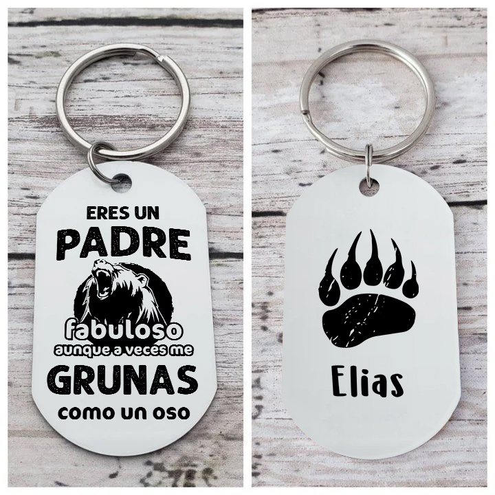 A mi papá-Llavero 1-7 Nombres Personalizados PADRE FABULOSO-Jessemade ES