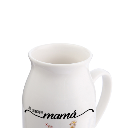 A mi abuela-Florero de cerámica 2-10 nombres y flores de nacimiento personalizados | Jessemade