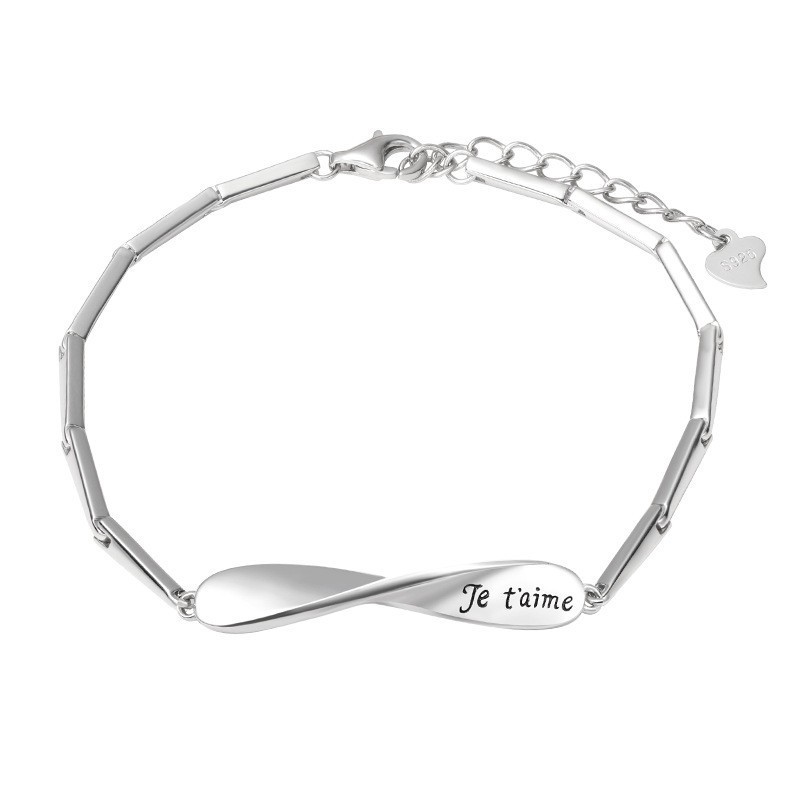 Pulseras de infinito para pareja 2 nombres personalizados-Jessemade ES