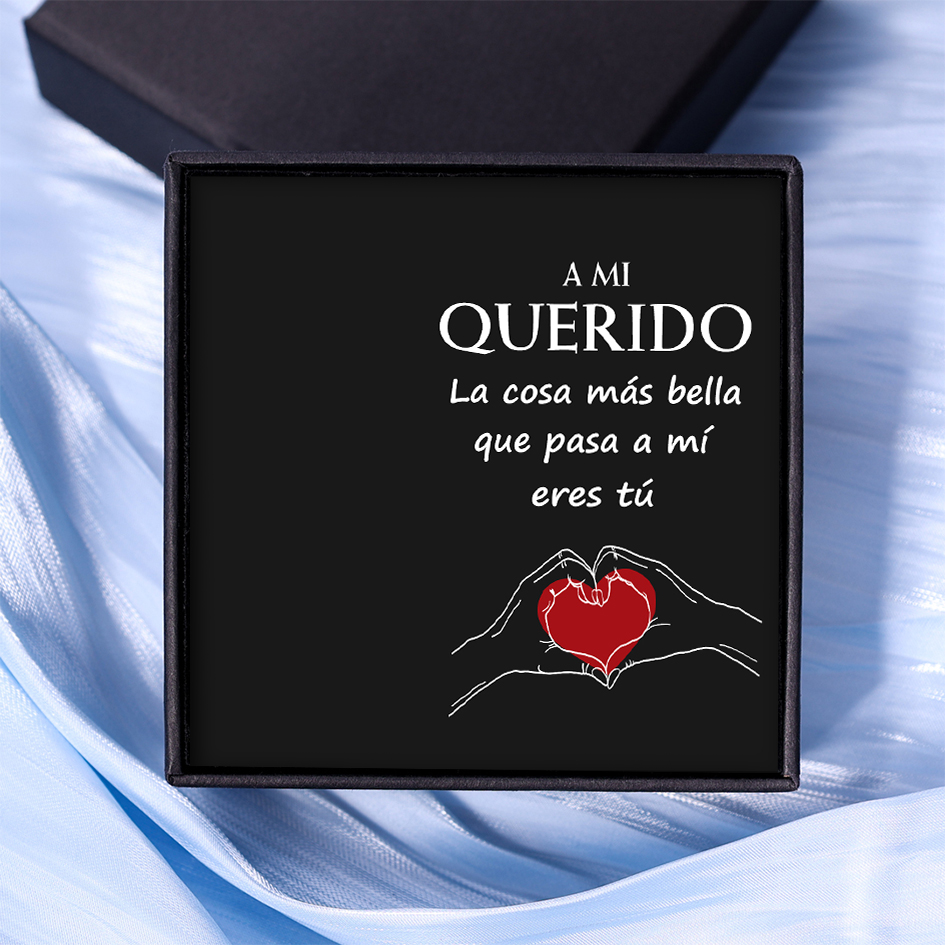 Una tarjeta-A mi querido posando corazón con manos-Jessemade ES