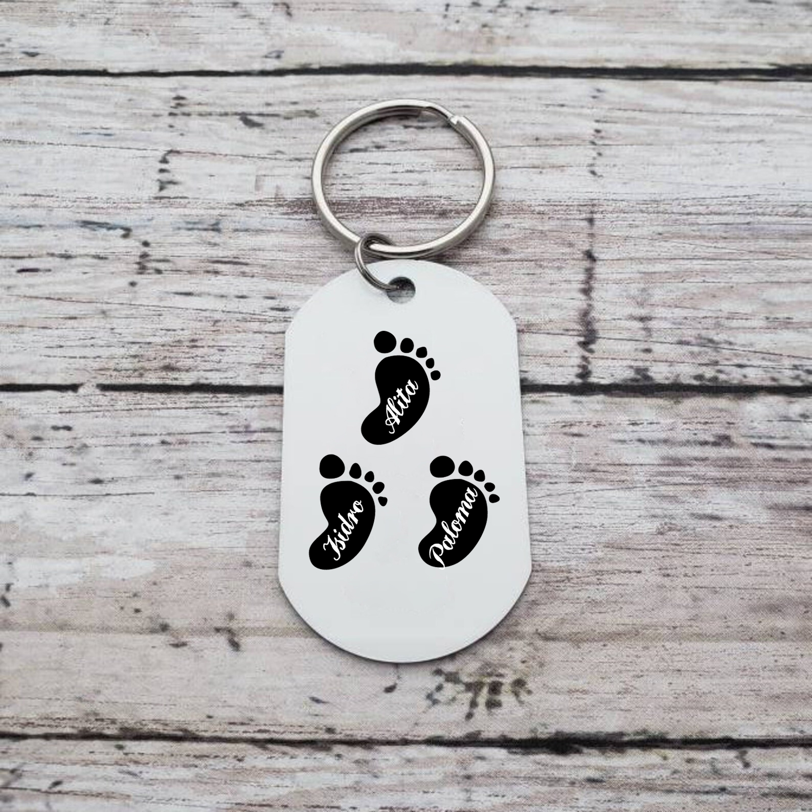 A mi abuela - Llavero 1-5 Nombres Personalizado LAS ABUELAS DEJAN HUELLAS EN NIETOS-Jessemade ES