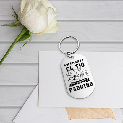 A mi tío/padrino - Llavero puño con puño 2 nombres personalizados-Jessemade ES