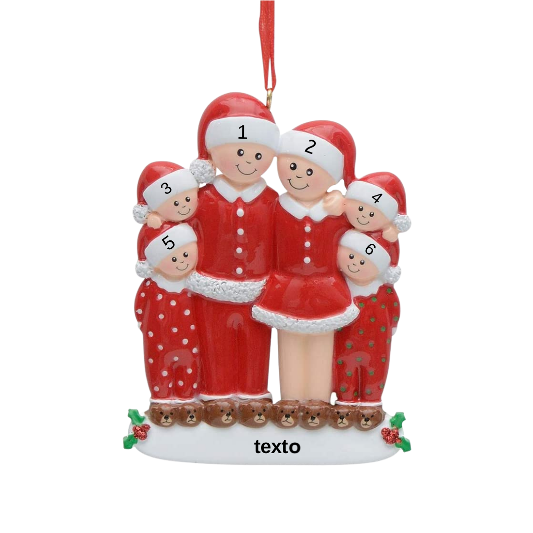 Navidad-Muñecos Ornamentos Navideños 6 Nombres con Texto Personalizados Adorno de Madera