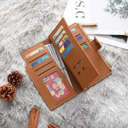 Cartera, billetera con 1 foto y 3 textos personalizados monedero clásico para mujer | Jessemade