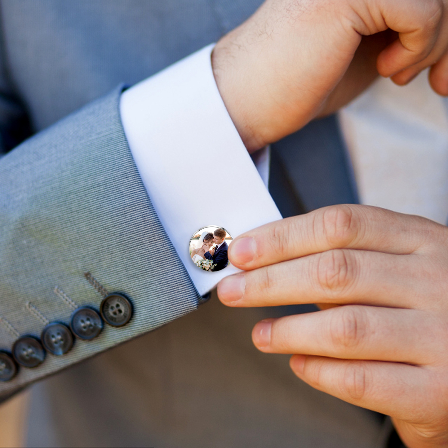 Gemelos con foto personalizada-Jessemade ES