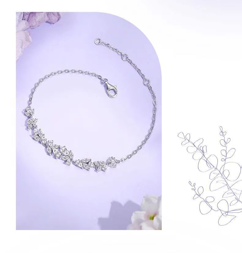 Pulsera de hojas para mujer regalo de verano