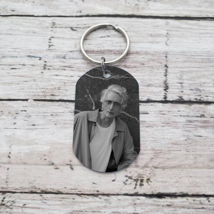 Llavero conmemorativo a un ser querido personalizado con foto, nombre y años-Jessemade ES