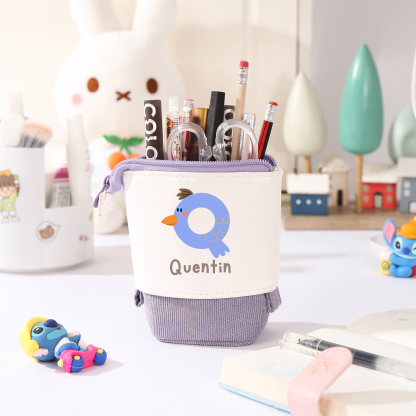 Estuche personalizado con nombre y letra para niños